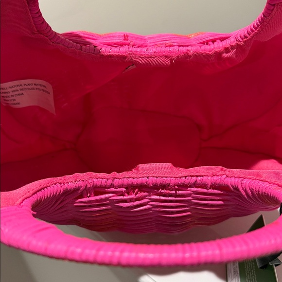 Kate Spade x Target Pink and Red Wicker Bag - Picture 3 of 4